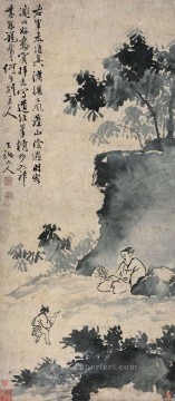 Xu Wei Painting - wang xizhi atrapando el ganso tinta china antigua